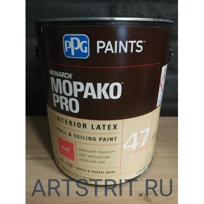 Краска  интерьерная Mopaco PRO® FLAT 1-галон (3,78 л.)