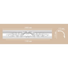 Плинтус потолочный с рисунком DECOMASTER DP41 (172*175*2400мм)