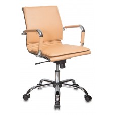 Кресло руководителя Бюрократ CH-993-LOW/CAMEL низкая спинка светло-коричневый искусственная кожа кре
