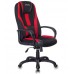 Кресло игровое Бюрократ VIKING-9/BL+RED черный/красный искусст.кожа/ткань
