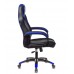 Кресло игровое Бюрократ VIKING 2 AERO BLUE черный/синий искусст.кожа/ткань