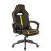 Кресло игровое Бюрократ VIKING ZOMBIE A3 YEL черный/желтый искусственная кожа