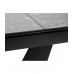Стол обеденный Acuto2 раскладной 170-220*90 итальянская керамика черный мрамор матовый