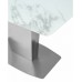 Стол обеденный Caststeel раскладной 130-170*80 закаленное стекло белый мрамор