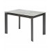 Стол обеденный Corner Dark Gray раскладной 120-170*80 керамика серый мрамор