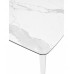 Стол обеденный Eliot раскладной 120-180*80 керамика белый мрамор глянцевый